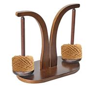 Generico Magnetic Yarn Holder - Magnetic Yarn Knitting Stand | Crochet Holder Double Spindle, Rotating Wooden Sewing Tool for Embroidery & Crafts