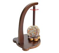 Generico Magnetic Yarn Holder - Wood Yarn Stand | Smooth Rotating Spinner for Crocheting & Knitting, Solid Wood Yaŕn Ball Dispenser with Spindle for -Free Wool