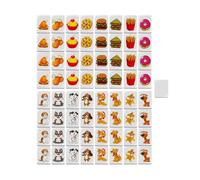 Genérico MAh Jongg giochi,Mahjong gioco,Gioco Mahjong Puzzle Block | Disegno bandiera nazionale MAh Jong, 64 chip Mahjong, Gioco portatile per bambini e adulti