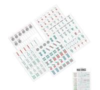 Generico Mah Jongg Reference Guide - Lightweight Quick-Start Rules Card, Waterproof Mahjong Learning Guide, Essential Party Supplies & Cheat Sheet, Large Print Strategy Card | for All Ages