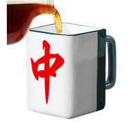 Generico Mahjong - Ceramica 400ml | Da Caffè In Autentico Stile Cinese, Bicchieri Sicuri Senza Piombo, Elegante Taza In Ceramica Che Funge Anche Da Accento Decorativo Sulla Scrivania Con Finitura