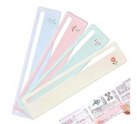 Generico Mahjong Line Marker,Set da 4 Pezzi Portatile Ideale per Principianti - Righello Segna Tessere Mahjong | per Giocatori, Famiglie, Viaggi, Feste e Ritrovi