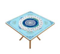 Generico Mahjong Mat - 31.5x31.5 Inches Non-Slip with Printed Rules