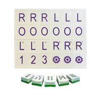 Generico Mahjong Practice Board, Gioco Pratica Mah Jong Tile Stampato 3D, Divertente Mahjong Rack Board Puzzle Game, Giochi Allenamento Portatili Arricchimento Mah Jong Solo, Per Accessori Mahjongs