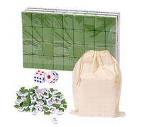 Generico Mahjong Sets - 1000g Travel Mini Chinese Traditional Board Game With Large Storage Bag | Portable Table Game With 146 Melamine Resin Mahjong Tiles For Family Leisure Time