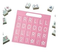 Generico Mahjong Solo Practice Board, 24-Slot Portable Lightweight 3D Printed Board, Fun American Toy for Vacation, Camping, Holiday