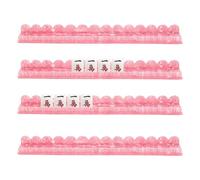 Generico Mahjong Tile Racks And Pushers - 19.92 Inch 4 Piece Acrylic Mahjong Tile Holder | Mahjongs Tiles Rack With Tiles Pusher | American Style Mahjongs Accessory For Game Night. Acrylic,1600g.