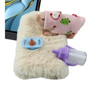 Generico Maialino Di Silicone,Giocattolo Di Per Maiale In Silicone,Maialino In Silicone Realistico,Vivid Elastic Fake Animal Statue, -ni Bambola Di Simulazione Realistica Per Toy House