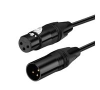 Generico Male to Female Microphone Cable - 3-Pin Audio Extension Cable - Cord, 4.92 Ft Speaker Cables for Microphones, Mixer, Speaker Systems