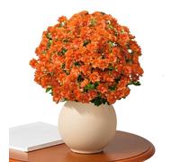 Generico Mamme Fiori Artificiali - Finte A 10 Bombe Piante Outdoor Resistenti Alle Intemperie Decorazioni Per La Casa Vaso Da Cortile Balcone Desktop Ingresso Della Camera