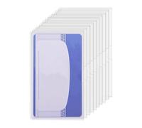 Generico Manica protetta per protezione per la previdenza sociale, manica della carta di sicurezza sociale - Clear Waterproof PVC Credit Card Card Sleeve - Accessori per affari slim