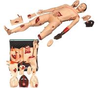 Generico Manichino medico a grandezza naturale 170 cm, manichino per trauma, manichino per formazione infermieristica in PVC con modulo trauma vestibile per l'educazione e la formazione