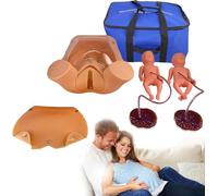 Generico Manichino simulatore di Parto Anatomia Dimostrazione di Parto, Modello anatomico pelvico Consegna maternità Stampo didattico Include Modelli di Utero del Bambino Sacca amniotica Pelvi