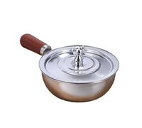 Generico Manico in legno for pentola in acciaio inossidabile resistente al calore for una sola persona, for ciotola da cucina for colazione, macedonia di frutta(B)