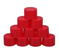 Generico Manicotti Protettivi per Tubi in Acciaio 38mm, Tappi Antiscivolo Rossi in Plastica Pe per Ponteggi, Set da 10 Pezzi per Edilizia e Ristrutturazione, Coperture Resistenti per Tubi