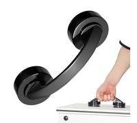 Generico Maniglia a : bacchetta senza perforazione, corrimano push pull resistente, bacchetta con impugnatura rimovibile | pratico per cucina, bagno, armadietto, specchio, frigorifero, cassettiera