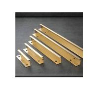 Generico Maniglia a filo ad angolo retto, maniglie invisibili for mobili, ferramenta in lega di alluminio, impugnatura nascosta for cassetti, for armadi(10 Pieces,Length 3.2")