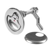 Generico Maniglia a Filo in Acciaio Inox per Gavone Barca, Argento | Finitura Lucidata a Specchio, per Chiusura Gavoni Barca e Sportello, Ricambio Durevole