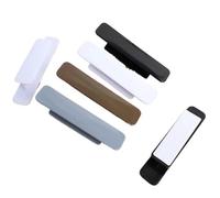 Generico Maniglia autoadesiva for cassetto, maniglia for armadio, 2 pezzi, non perforante, for finestra, balcone, porta scorrevole(2pcs-grey)