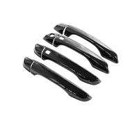 Generico Maniglia esterna per auto Per Citroen C3 per Cross SX SY 2017-2023 Adesivi per Maniglia Esterna della Porta Auto Nero Lucido Copertura della maniglia(4Handle 2 Buttons)