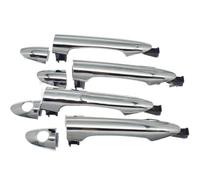 Generico Maniglia esterna per portiera auto per Kia per Picanto 2011-2016 per cromo argento anteriore posteriore(Front Rear 4pcs)