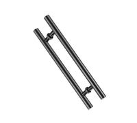Generico Maniglia For Porta, 2 Pezzi Di Maniglia Adesiva In Vetro For Porta Scorrevole, Corrimano In Ottone, For La Sostituzione Del Bagno Con Doccia(Black,Hole Spacing-400mm)