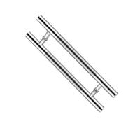 Generico Maniglia For Porta, 2 Pezzi Di Maniglia Adesiva In Vetro For Porta Scorrevole, Corrimano In Ottone, For La Sostituzione Del Bagno Con Doccia(Silver,Hole Spacing-360mm)