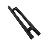 Generico Maniglia For Porta,2 Pomelli Mobili,maniglie Capannoni,maniglia Doccia In Vetro Con Meccanismo A Spinta E Trazione Lega Di Alluminio,mobiletto Del Frigorifero(Black,Hole Spacing-500mm)