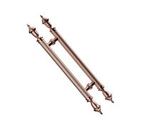 Generico Maniglia For Porta, Corrimano In Ottone Con Linguette Silicone, Design Anti-allentamento, Laterali Porte Scorrevoli, Armadietti Da Camera Letto(Color1,Hole Spacing-400mm)