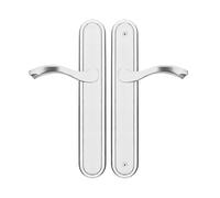 Generico Maniglia For Porta D'ingresso Stretta In Acciaio Inossidabile, Larghezza 45 Mm, For Cancello A Mortaio Antifurto(NO HOLE RIGHT)