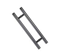 Generico Maniglia For Porta Doccia A Forma Di H, Maniglia A Doppia Faccia,z In Acciaio Inossidabile 304, For Centri Commerciali, Uffici E Bagni Con Doccia(Black,1000x800mm)