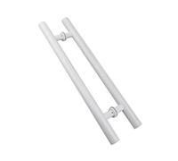 Generico Maniglia For Porta Doccia A Forma Di H, Maniglia A Doppia Faccia,z In Acciaio Inossidabile 304, For Centri Commerciali, Uffici E Bagni Con Doccia(White,1200x900mm)