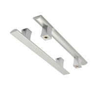 Generico Maniglia For Porta, Leve In Lega Di Alluminio, 2 Pomelli Mobili, Adatti La Sostituzione Un Lato Del Bagno Con Doccia E Cantina Vini(Hole Spacing-335mm)