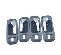 Generico maniglia interna del veicolo 4 pezzi cromati neri grigi maniglia interna anteriore posteriore sinistra destra per porta per Honda per CR-V 2.0L 1997-2001(Grey with Chrome)