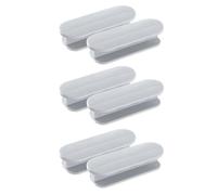 Generico Maniglia per Finestra Autoadesiva Abs, Set da 6 Pezzi, Curva | Finestre e Porte in Vetro, Apertura e Chiusura Facili, Adesivo su Due Lati, Uso Domestico