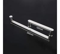 Generico Maniglia per Porta Doccia, Maniglia in Acciaio Inox Massiccio lucidato, Porta per Vasca da Bagno, Maniglia Rotonda per Porta in Vetro Interna