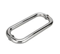 Generico Maniglia per Porta Doccia Push And Pull in Acciaio Inox, Set di Ricambio, manopole per Porta Bagno, Barra di Sostegno Adatta per Box Doccia, Ufficio (Dimensioni: 275 mm)