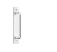 Generico Maniglia per porta in alluminio push-pull da 147 mm, per armadi, balconi, cancelli, finestre, ferramenta, argento, nero e oro(Silver)