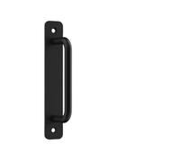 Generico Maniglia per porta in alluminio push-pull da 147 mm, per armadi, balconi, cancelli, finestre, ferramenta, argento, nero e oro(Black)