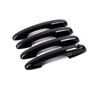 Generico Maniglia per portiera esterna dell'auto Per Ford Per Focus 2019 2020, modanatura per maniglia porta laterale esterna nera, cornice cromata con 2 fori per Smart(3)