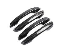 Generico Maniglia per portiera esterna dell'auto Per Hyundai per Elantra 2017-2020 per Chrome Carbon per la fibra di auto Maniglia della porta Copertura Trim Car Styling Accessori(Black 2 buttons)