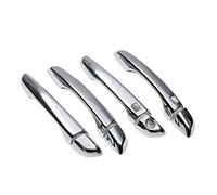 Generico Maniglia per portiera esterna dell'auto Per Hyundai per Elantra 2017-2020 per Chrome Carbon per la fibra di auto Maniglia della porta Copertura Trim Car Styling Accessori(Silver 2 buttons)