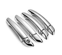 Generico Maniglia per portiera esterna dell'auto Per Hyundai per Elantra 2017-2020 per Chrome Carbon per la fibra di auto Maniglia della porta Copertura Trim Car Styling Accessori(Silver no button)