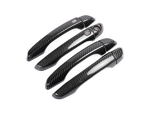 Generico Maniglia per portiera esterna dell'auto Per Hyundai per Elantra 2017-2020 per Chrome Carbon per la fibra di auto Maniglia della porta Copertura Trim Car Styling Accessori(Black 2 buttons)