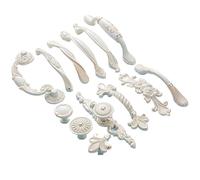Generico Maniglia Pomelli e maniglie for cabina da cucina in stile europeo Porta for cassetti for mobili Maniglie for guardaroba bianche Cassettiere Guide hardware(8806-Single)