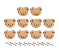Generico Maniglie Cassetti Orso Cartoon 10 Pezzi, Maniglie E Pomelli Per Cassettiera In Legno, Decorative Da Tirare Per Cucina Mobili Scrivania Armadio E Porta