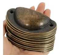 Generico Maniglie da incasso in metallo in stile rustico chic, 10 pezzi, stile antico: impugnatura ergonomica, installazione semplice, finitura verniciata