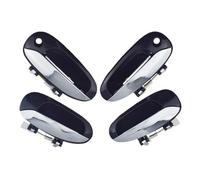 Generico Maniglie delle porte esterne Maniglia esterna per portiera cromata e nera 0K2FB-59410 per Kia Carens 2004-2006(A set(4 pcs))