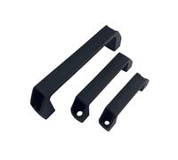 Generico Maniglie per mobili in plastica nera, foro centrale da 90 mm, 120 mm, 180 mm, in nylon spesso, 2 pezzi(120mm)