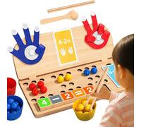 Generico Manipolativi per il Conteggio,Gioco di perline con clip,Giocattolo per ordinare i colori - Per l'apprendimento della matematica per bambini, prescolare, asilo, aula, e abilità motorie